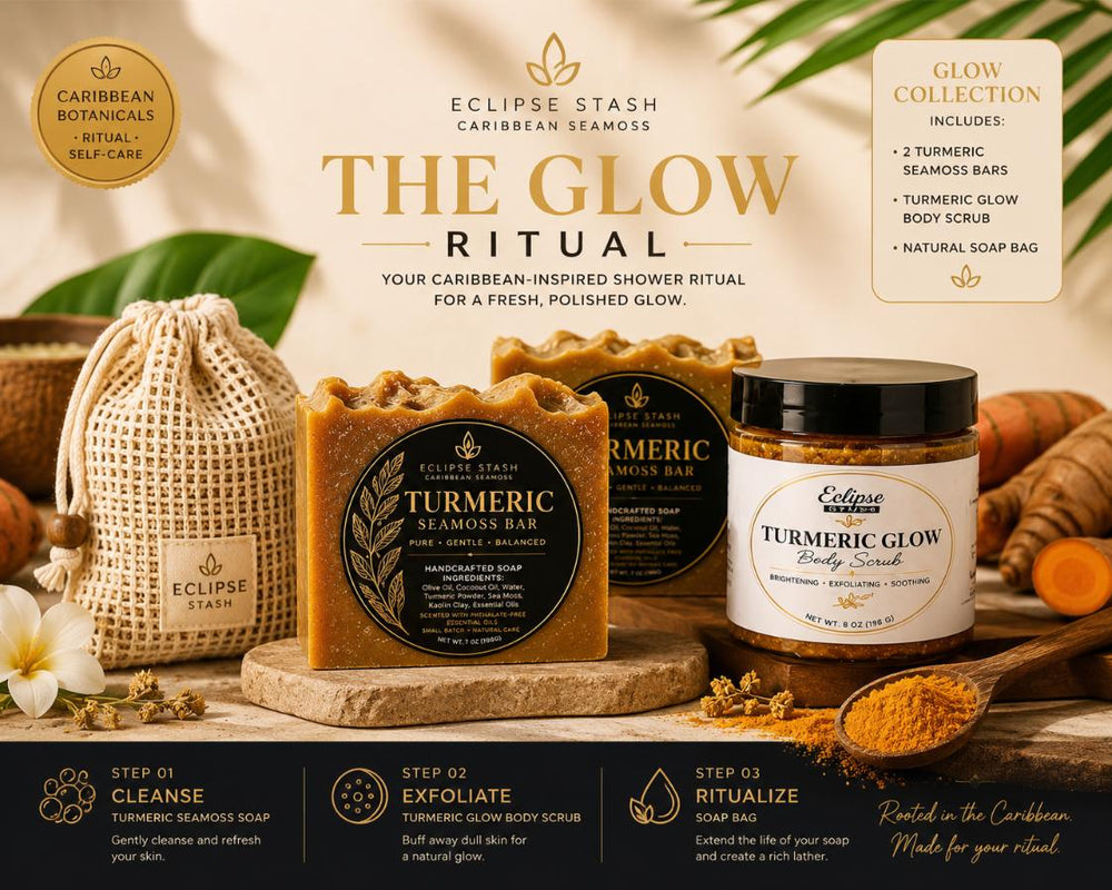 Turmeric Glow body scrub, oil and cream
